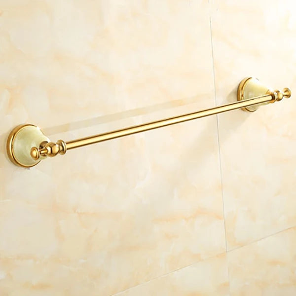 Tuqiu Bathroom Gold Bathroom Shelf Towel Rack Towel