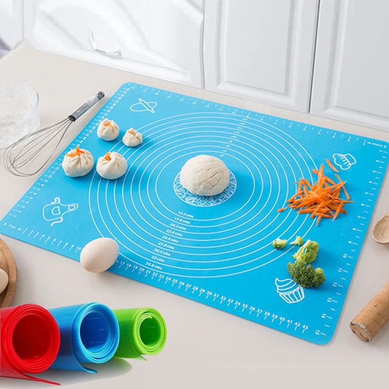 Multicolor Silicone Baking Mat 70/50/40cm Sheet Pizza Dough