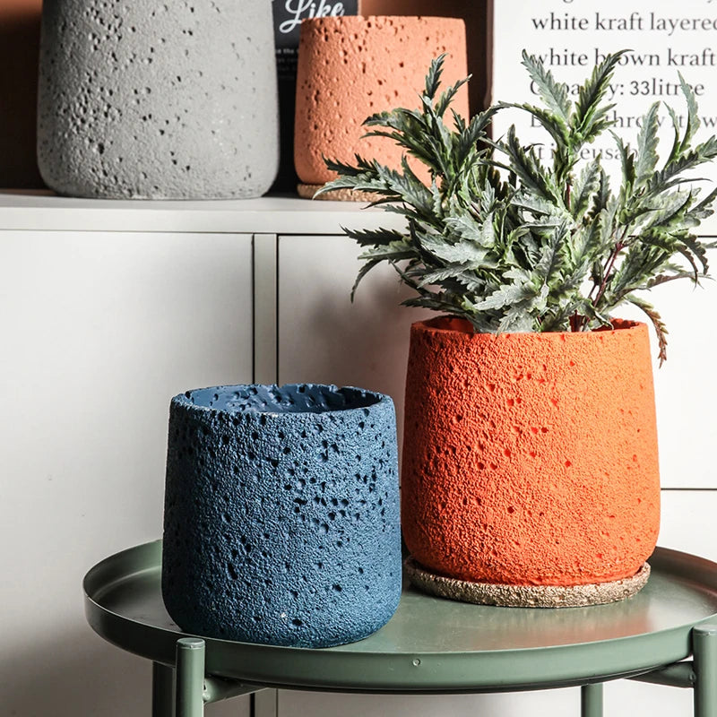 Cement Flowerpot Silicone Mold Nordic Style Simple Creative