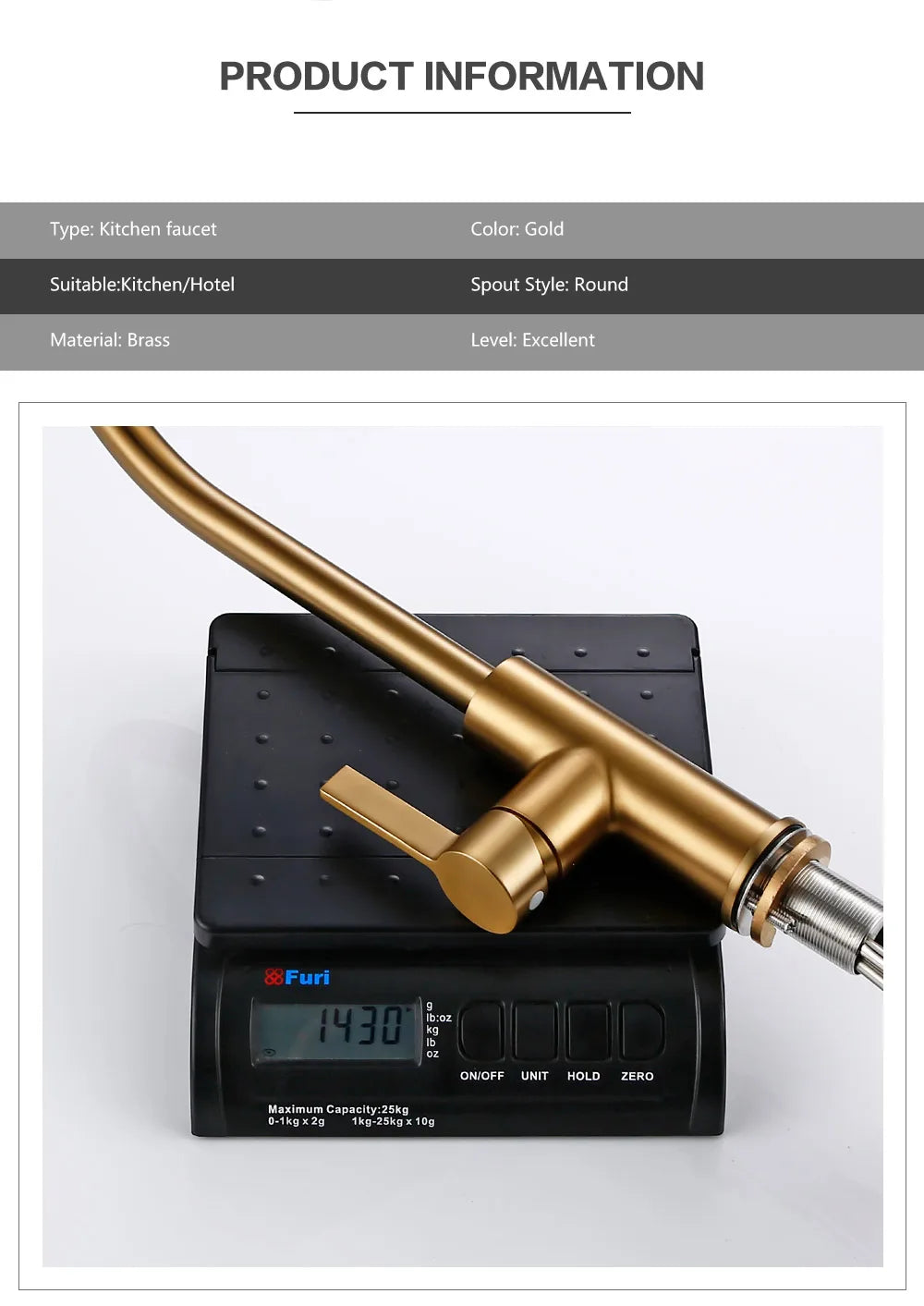 Bagnolux Luxury Matt Old Brushed Golden Brass Faucet