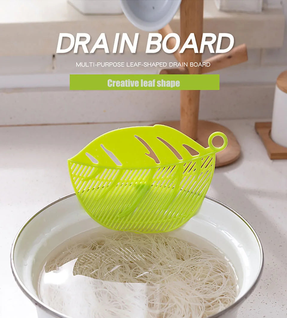 Multi-Use Pot Funnel Strainer Baffle Sieve Drainer Beans