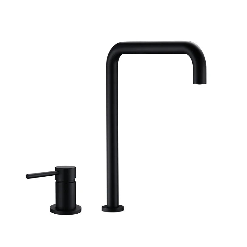 Modern Style Bathroom Basin Mixer Tap Dual Holder