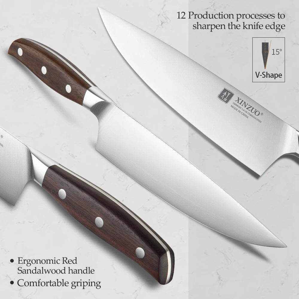 Xinzuo Knife Utility Cleaver Chef Bread Fruit Santoku