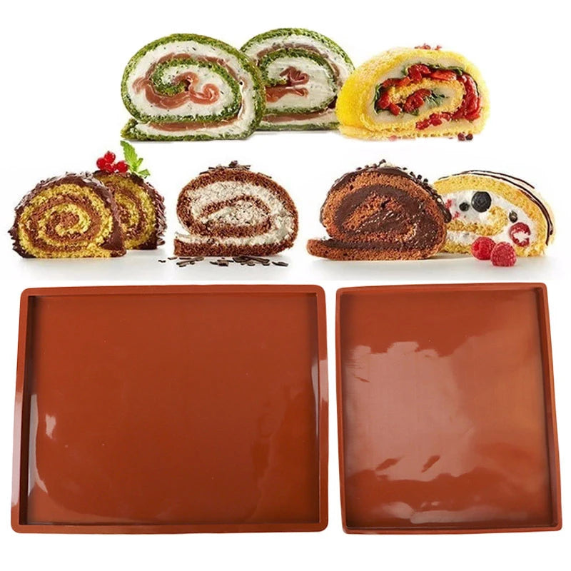 Silicone Baking Mat Swiss Roll Mat Non-Stick Cake
