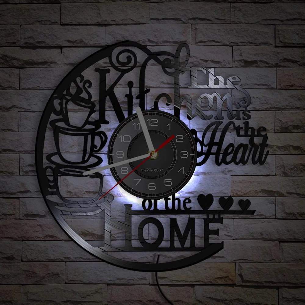 Is Heart Of Vinyl Record Wall Clock Cooking