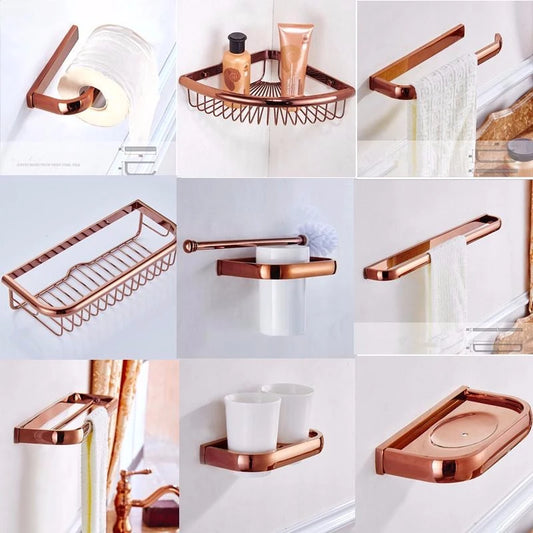 Biggers Luxury Rose Gold Copper Bathroom Paper Holder