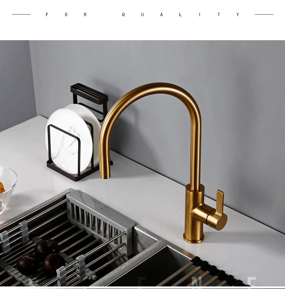 Bagnolux Luxury Matt Old Brushed Golden Brass Faucet