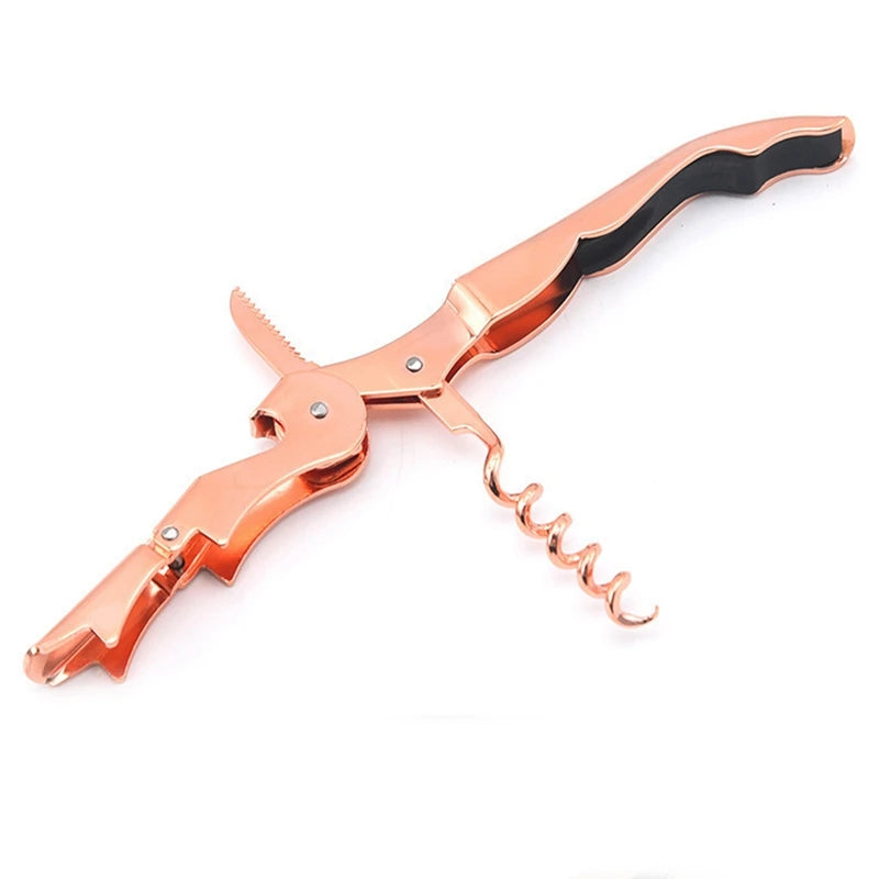 Rose Gold Corkscrew Wine Beer Bottle Opener Utensils