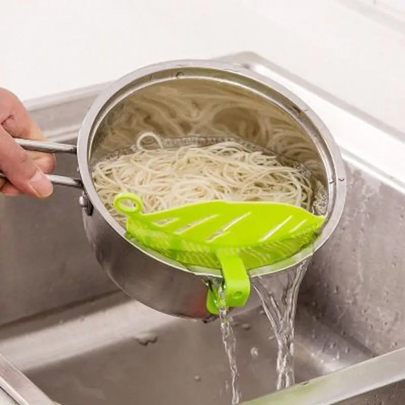 Multi-Use Pot Funnel Strainer Baffle Sieve Drainer Beans