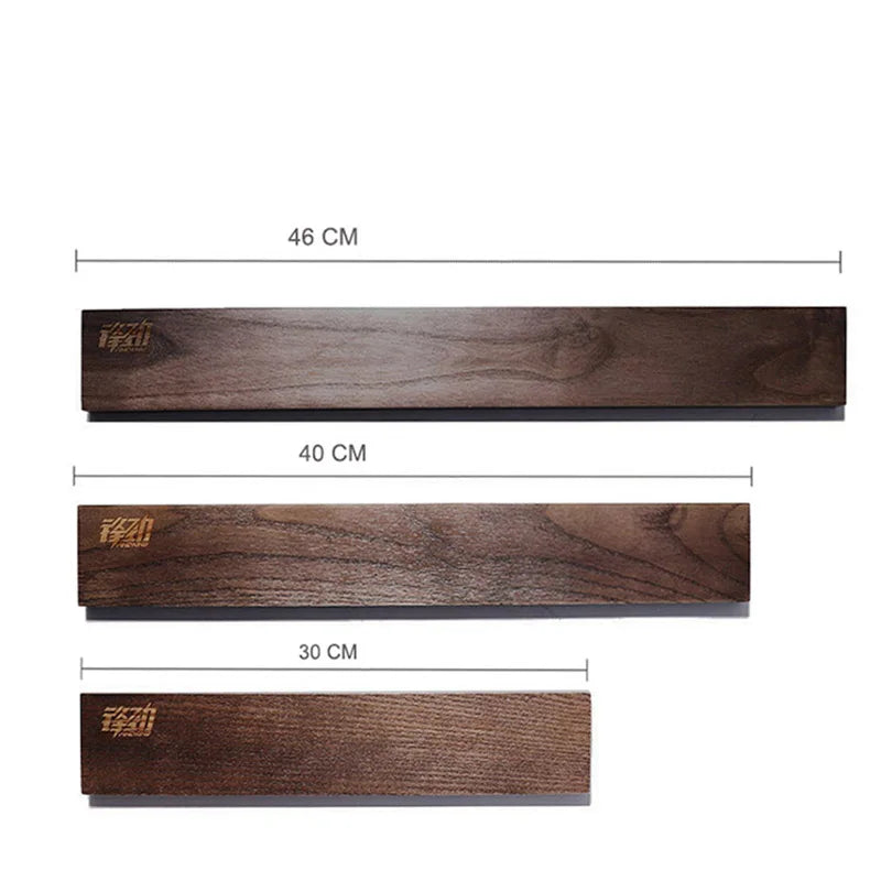 Powerful Wooden Strip Magnetic Knife Holder Wall Mount