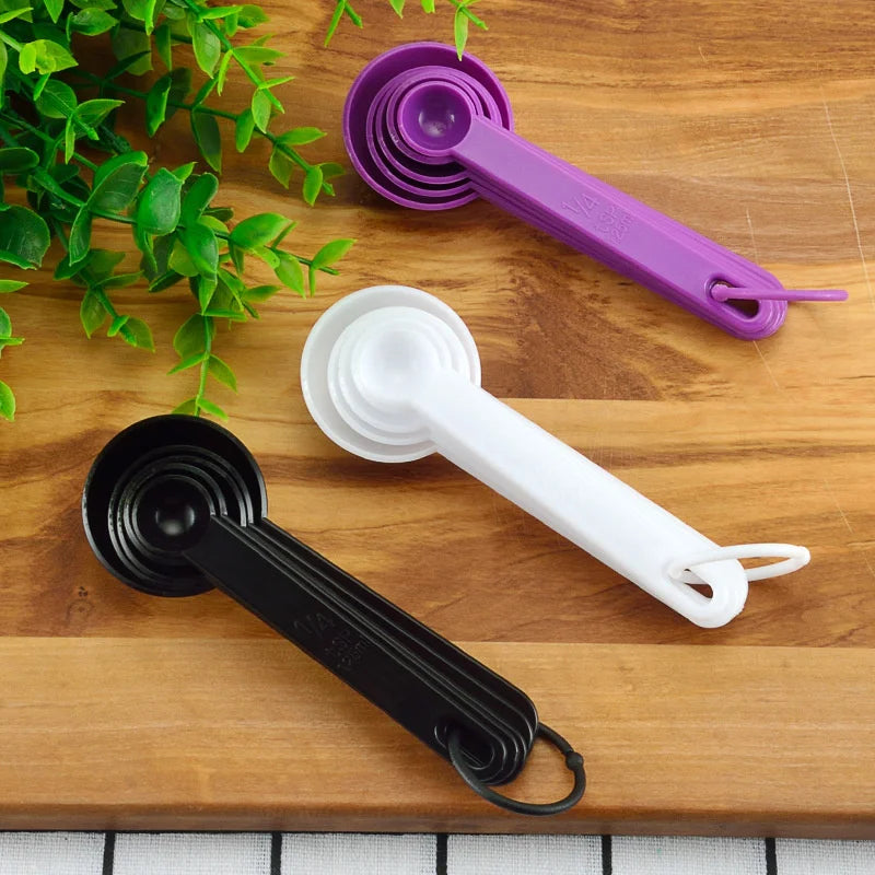 5pcs/Set Colors Measuring Spoon Coffee Teaspoon Sugar Scoop