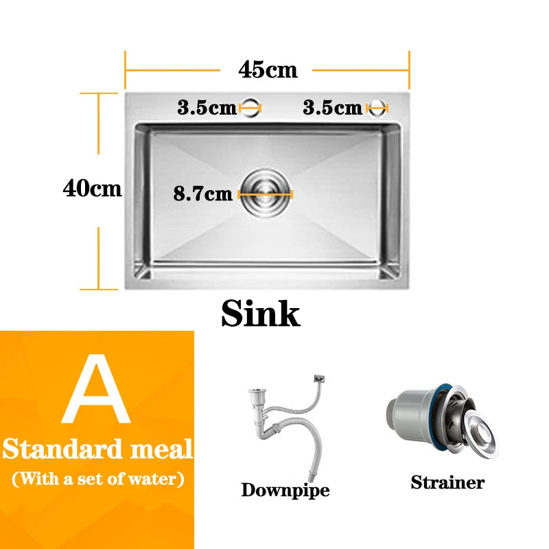 Dqok Stainless Steel Sink Slot Dish Basin Sink