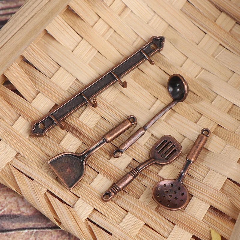 1/12 Dollhouse Miniature Mini Shovel Soup Spoon Storage