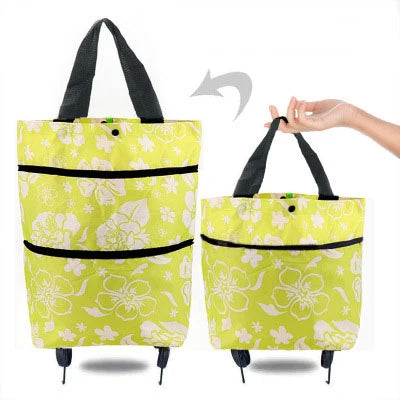 Folding Reusable Shopping Bags Small Pull Cart Buy