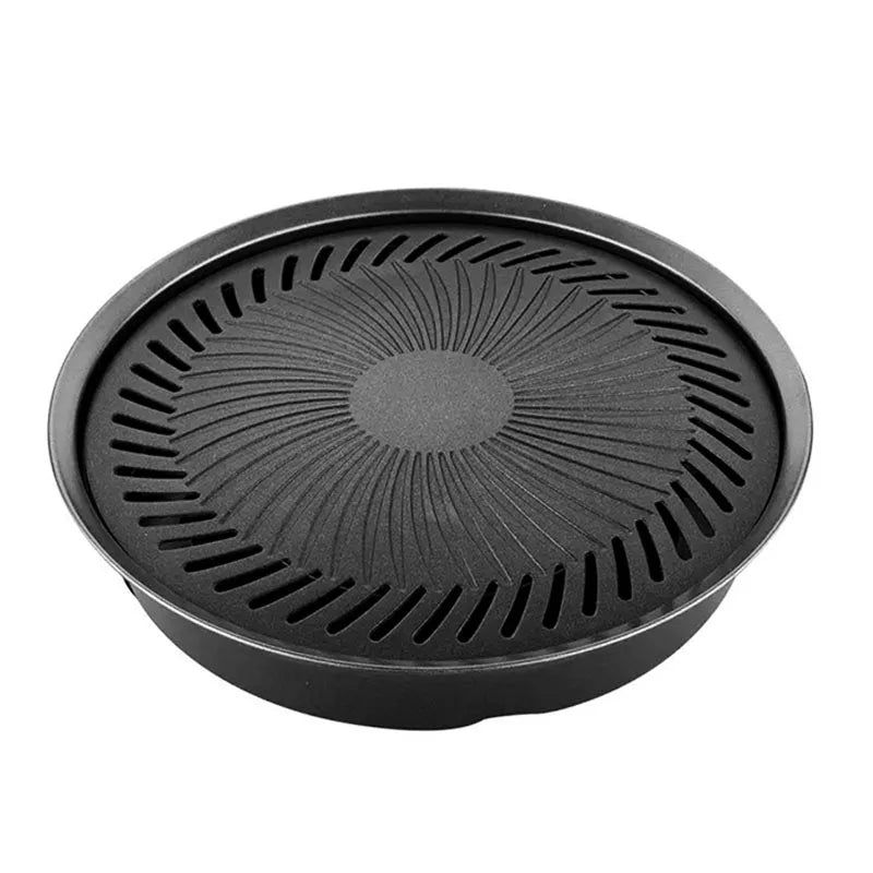 Korean Smokeless Barbecue Grill Pan Gas Non-Stick Gas