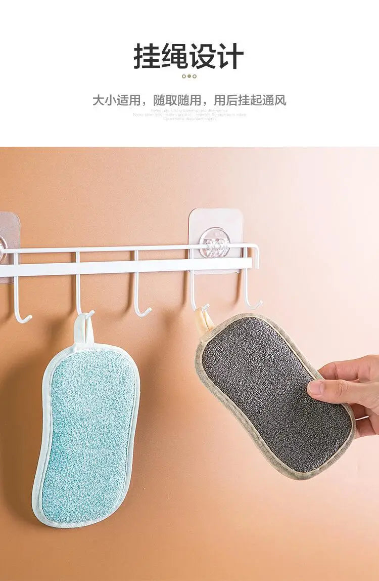 Sponge Rag Cleaning Cloth Washing Dishs Supplies Double