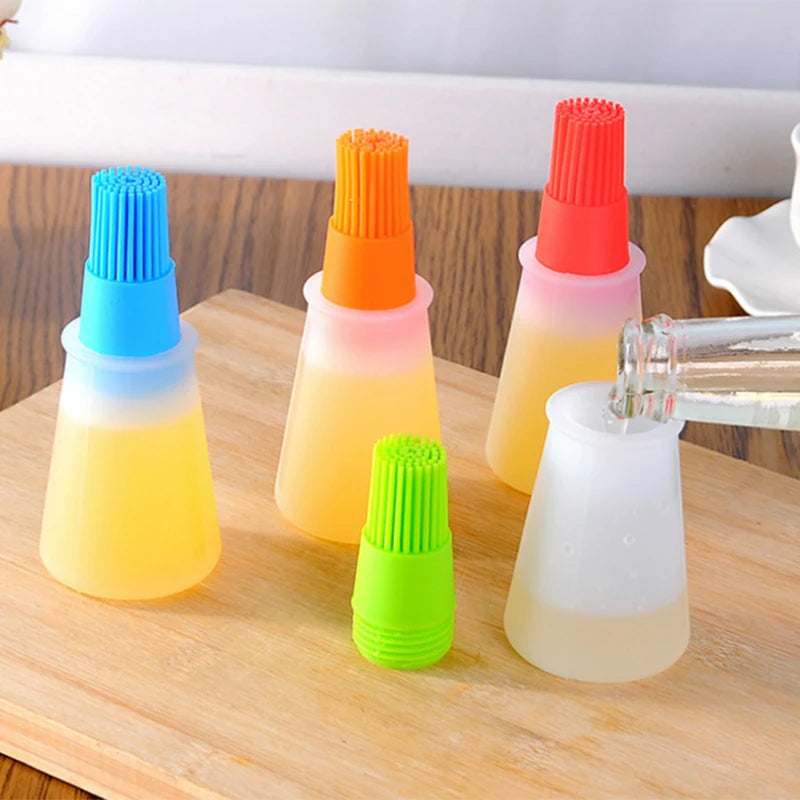 High Temperature Resistant Silicone Bottle Brush Bbq Brush