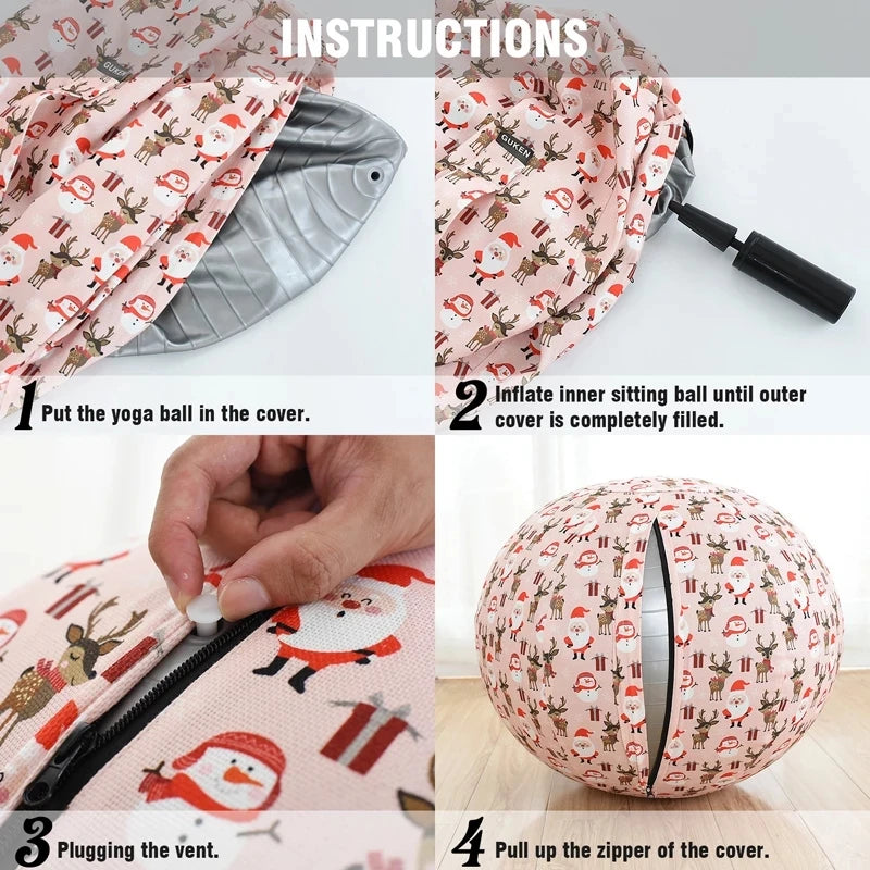 Sports Yoga Balls Handle & Cover & Pump