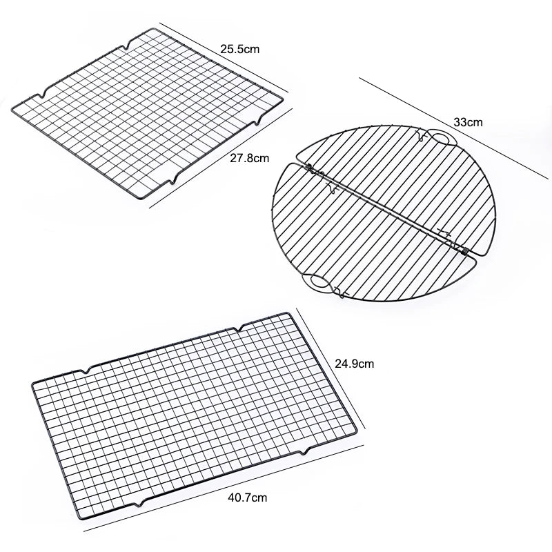 1pcs Layer Stainless Steel Bbq Bread Cake Cooling