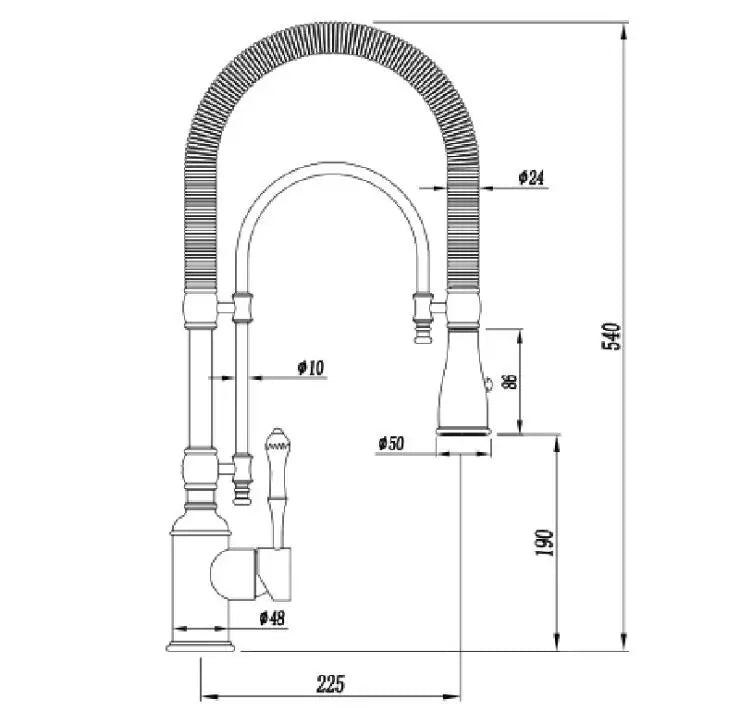 Faucet Pull Out 360 Degree Multi-Function Spring Pull