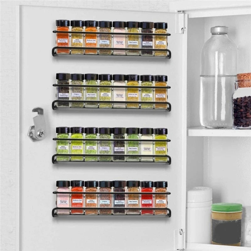 Organizer Metal Hanging Spice Racks Restaurant Wall-Mounted
