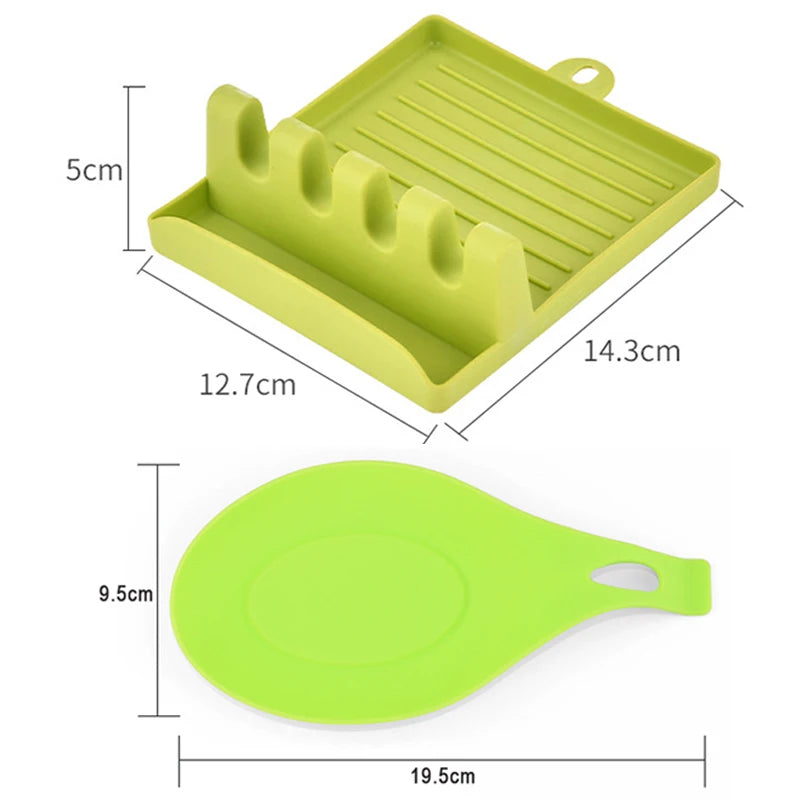 Spoon Rest Organizer Fork Spatula Rack Spoon Holder