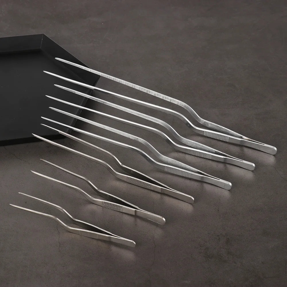 Tongs Utensils Bbq Tweezer Food Clip Stainless Steel
