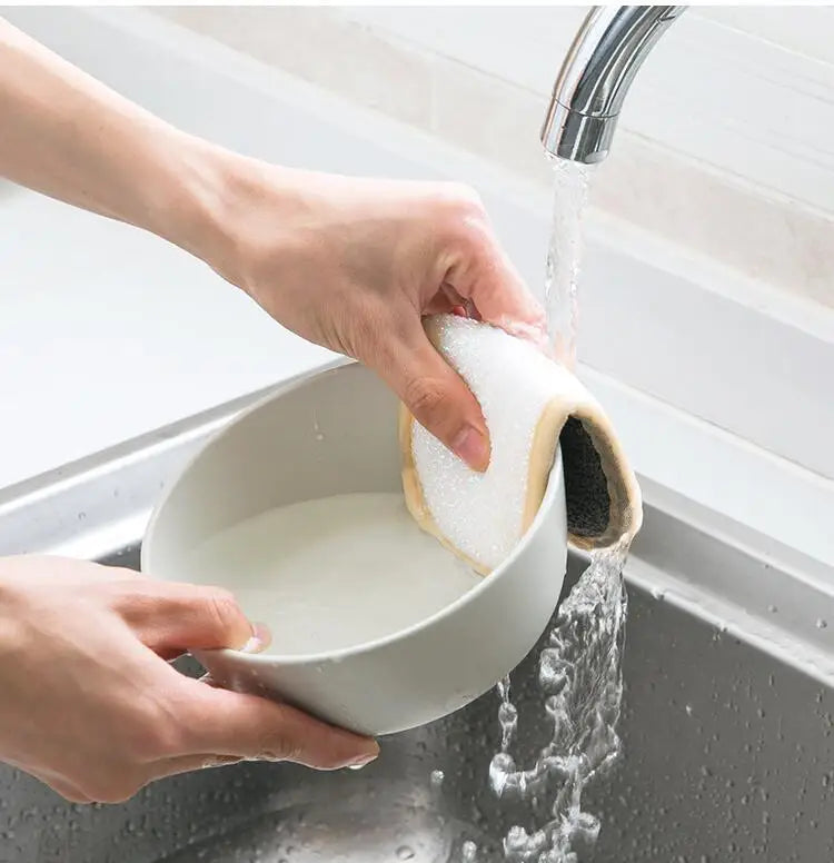 Sponge Rag Cleaning Cloth Washing Dishs Supplies Double