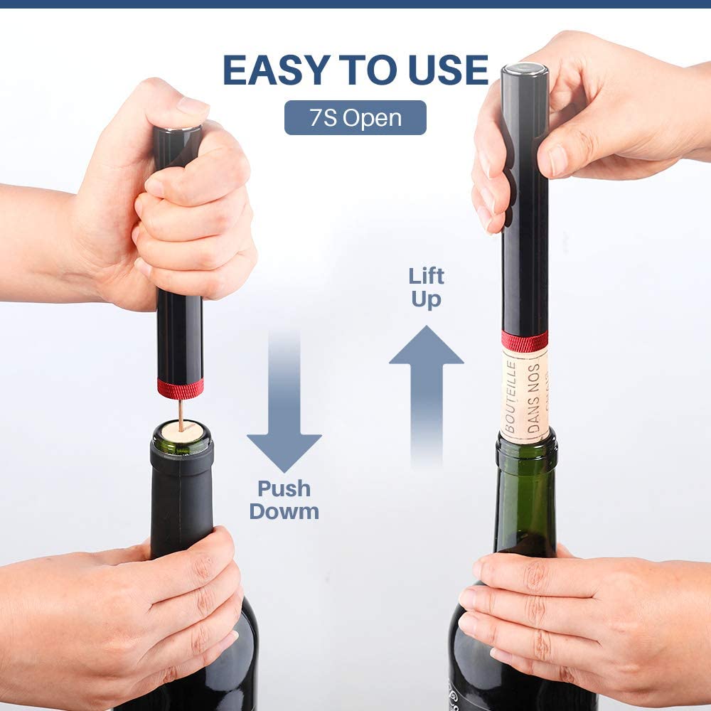 Air Pump Wine Bottle Opener Safe Stainless Steel