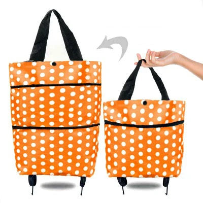 Folding Reusable Shopping Bags Small Pull Cart Buy