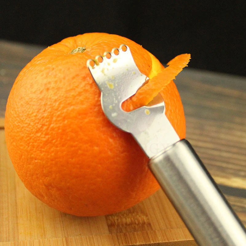 Stainless Steel Lemon Zester Grater Channel Knife Hanging