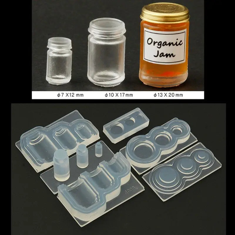 Handmade 3d Mini Jam Bottle Water Jar Pendant
