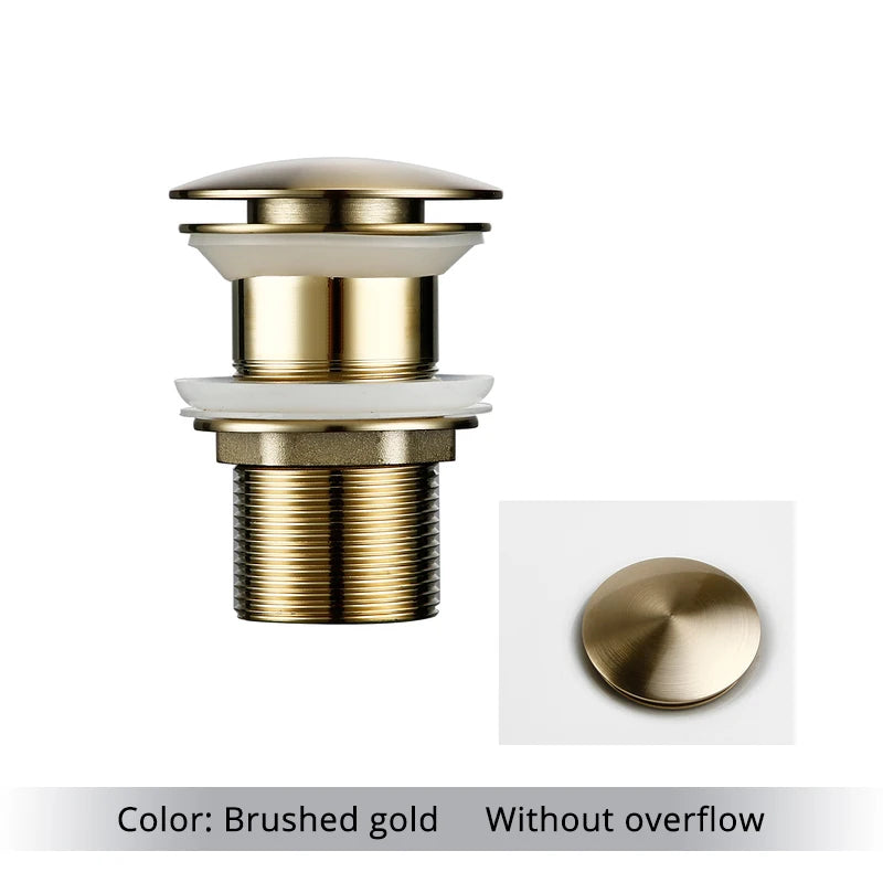 Bathroom Basin Gunmetal Pop-Up Drain Waste Stopper Sink