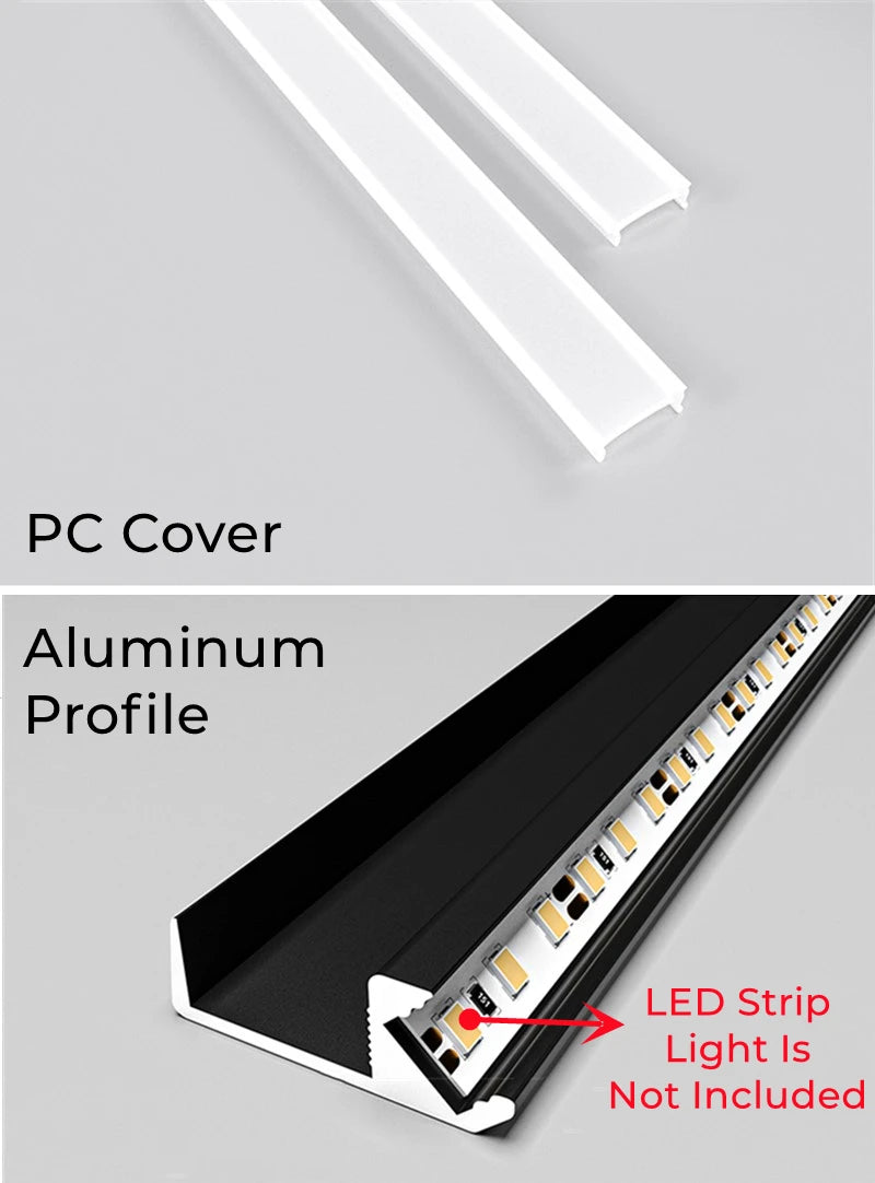5/1m/Pcs Led Cabinet Shelf Light 45 Lighting Recessed
