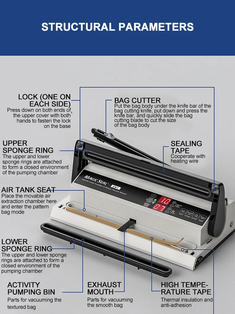 Magic Seal Ms400 Food Vacuum Sealer Machine Vacuum