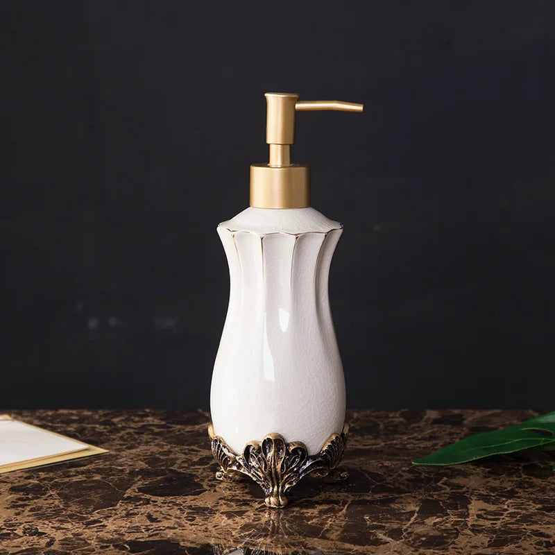 Retro Ceramic Bathroom Toiletries Bathroom Lotion Bottle