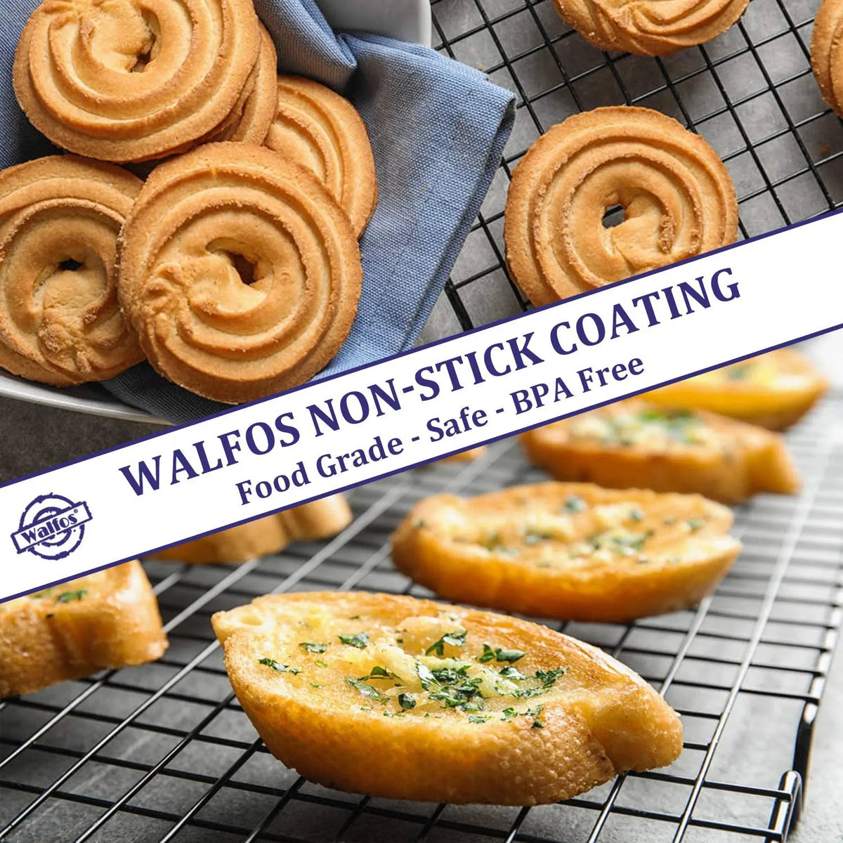Walfos Stainless Steel Nonstick Cooling Rack Cooling Grid