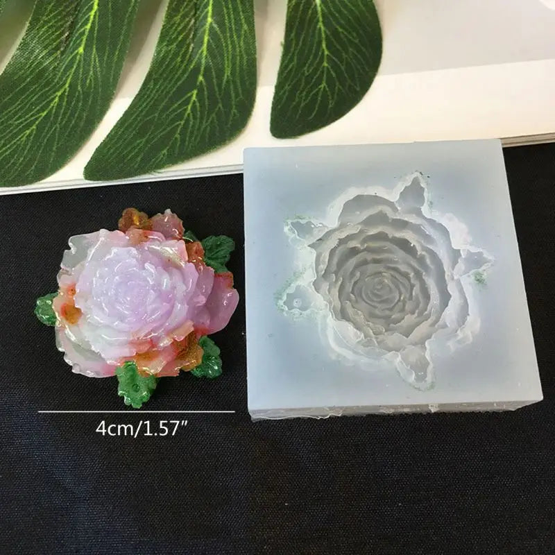 10 Styles 3d Flower Silicone Mold Resin Camellia