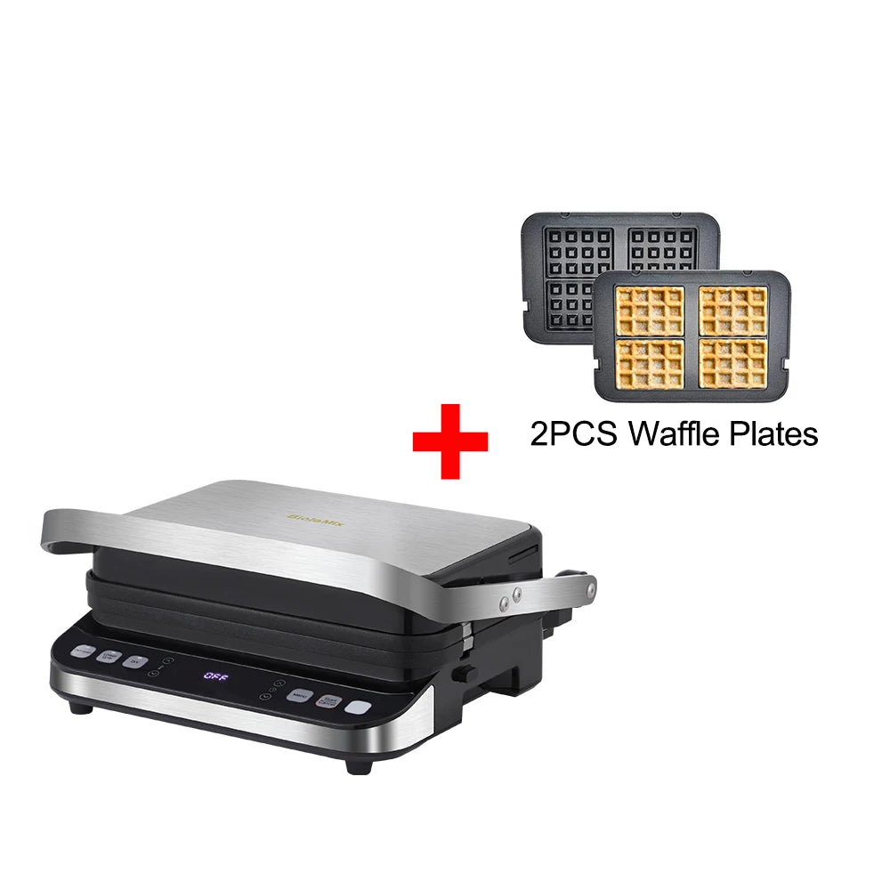Biolomix 2000w Electric Contact Grill Digital Griddle Panini