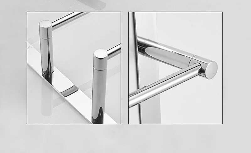 Chrome Bathroom Towel Rack 304 Stainless Steel Towel