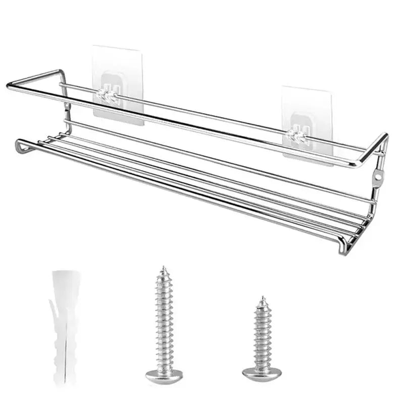 4/2pcs Spice Rack Organizer Wall Mount Storage Racks