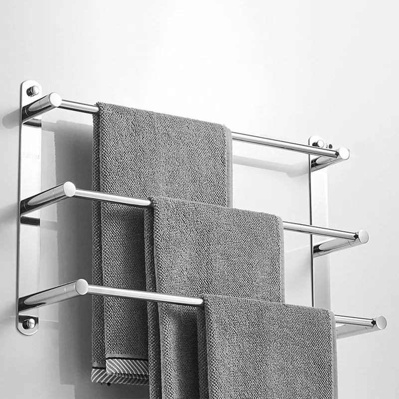 Chrome Bathroom Towel Rack 304 Stainless Steel Towel