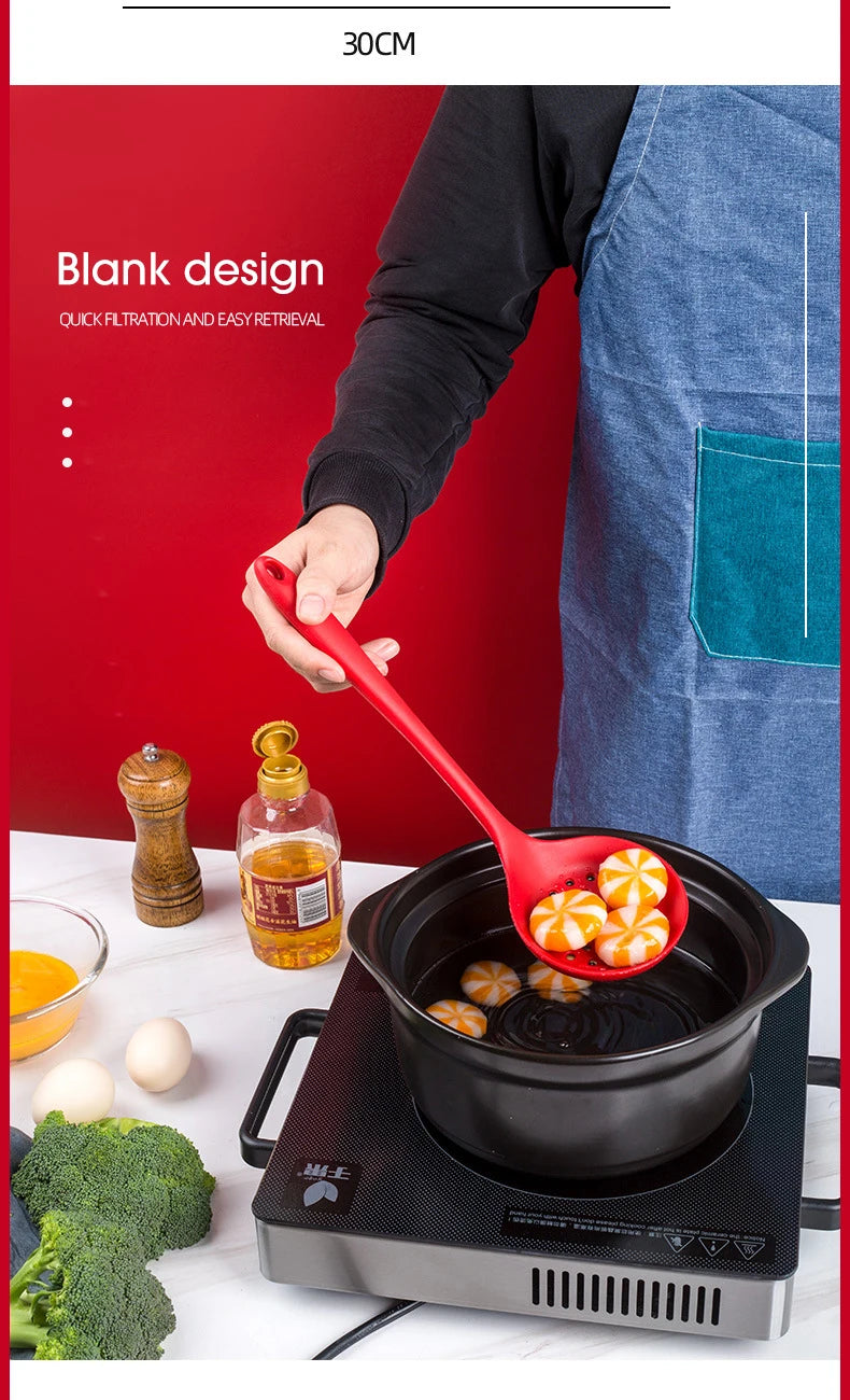 1-4pcs Non-Stick Spatula Shovel Soup Spoon Colander Rice