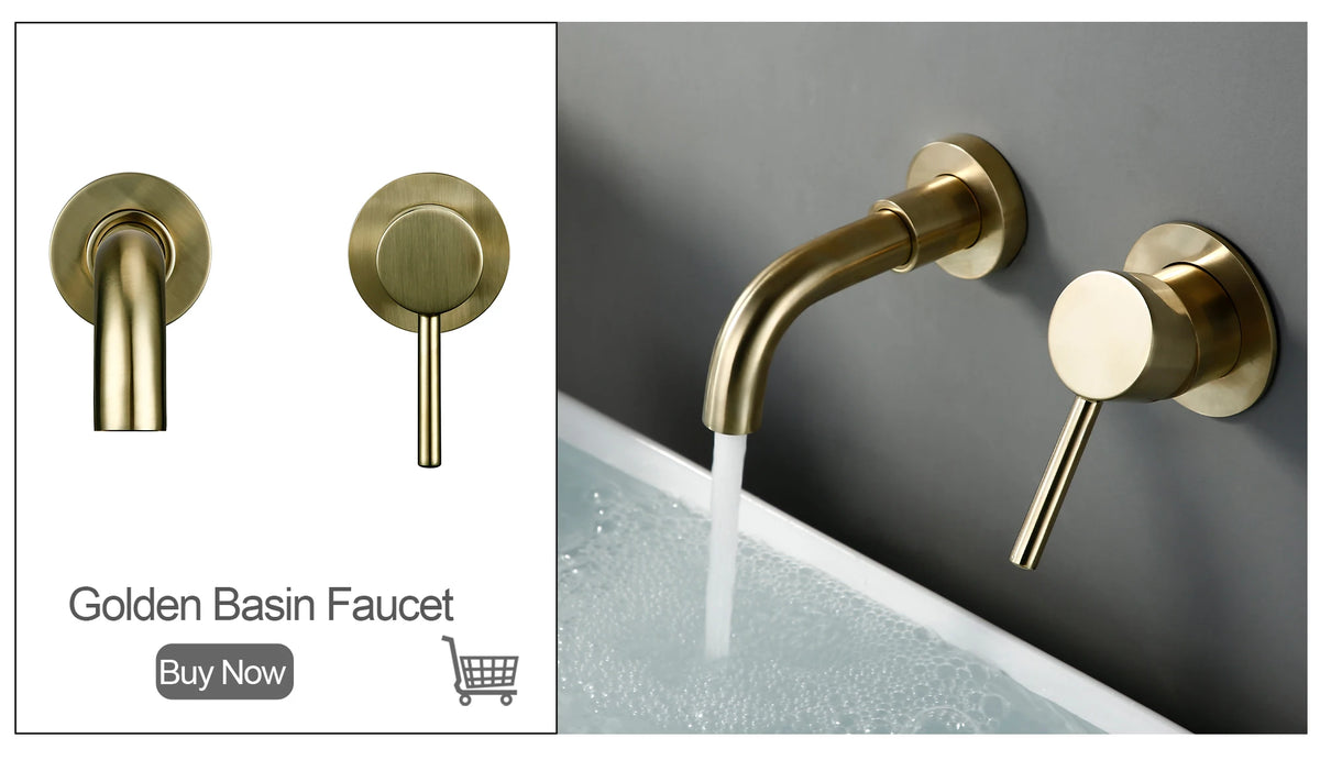 Brass Brushed Gold Black 360 Oegree Rotation Cold