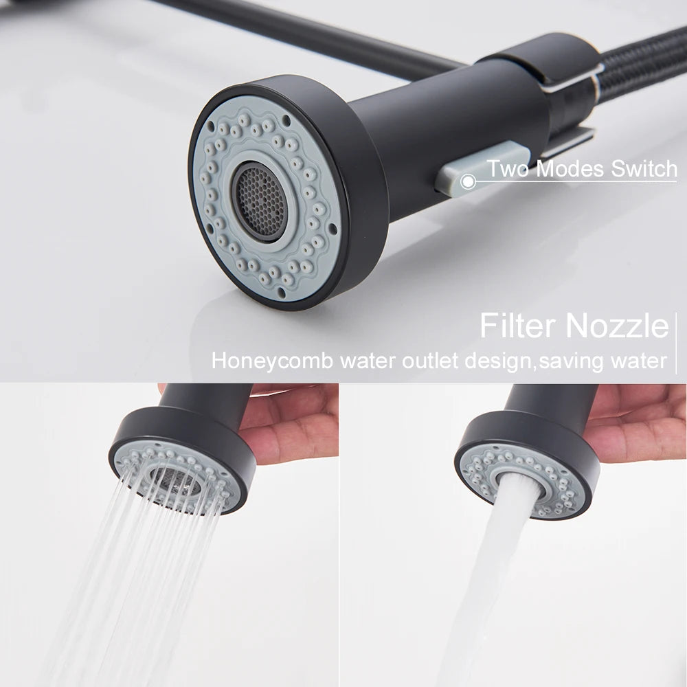Brushed Gold Sink Faucet One Handle Spring Cold