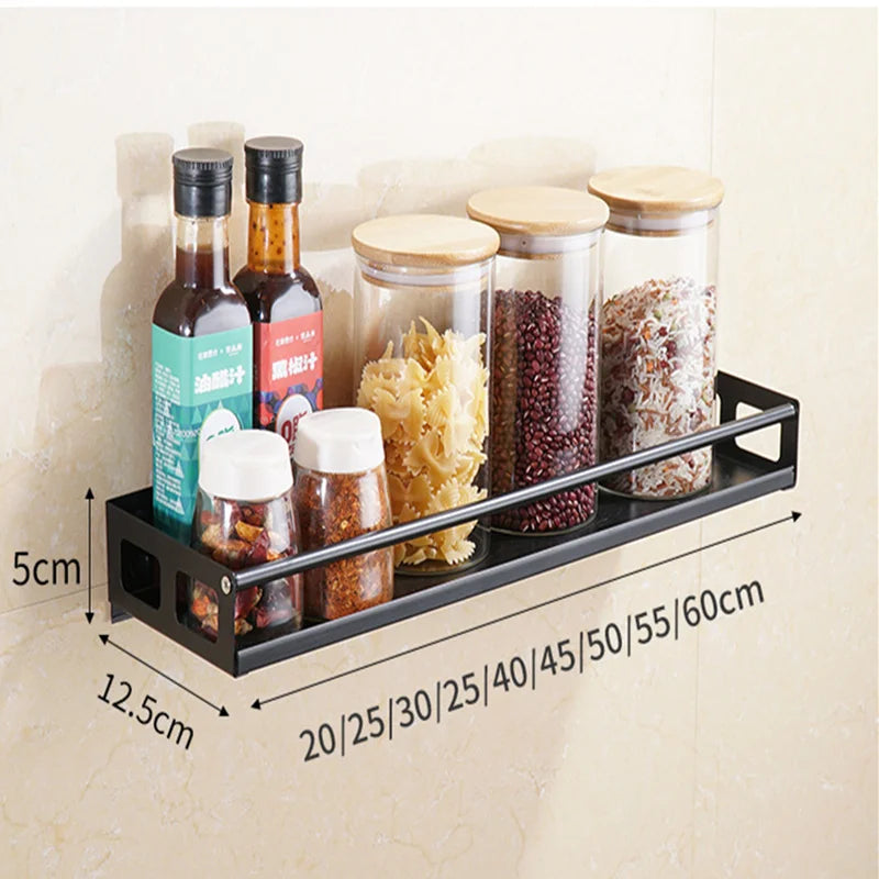 Multi-Purpose Organizer Wall Mount Spice Rack Shelf Bracket