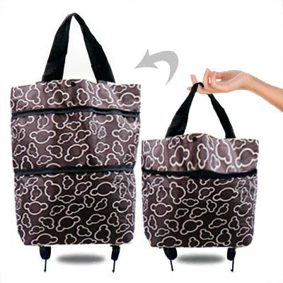 Folding Reusable Shopping Bags Small Pull Cart Buy