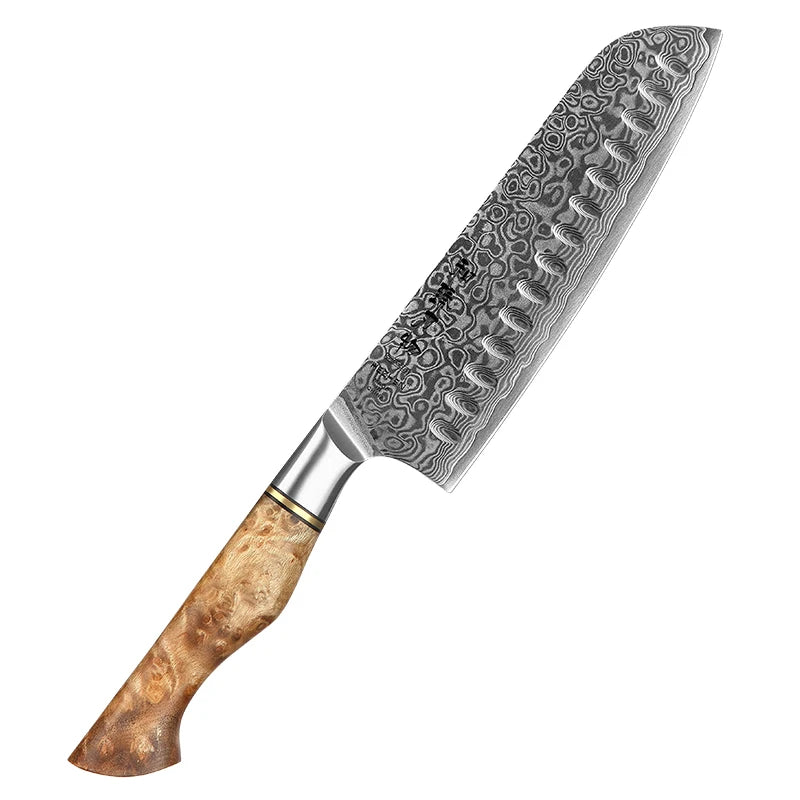 Hezhen Knife 1-7pc Damascus Steel Knives Chef Knife