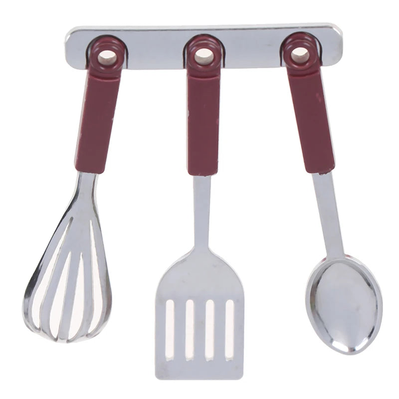 12 Doll House Miniature Dollhouse Spoon Shovel Cookware