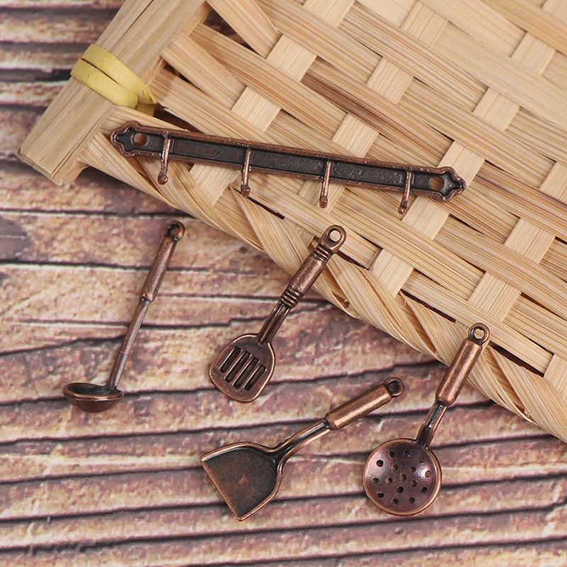 1/12 Dollhouse Miniature Mini Shovel Soup Spoon Storage